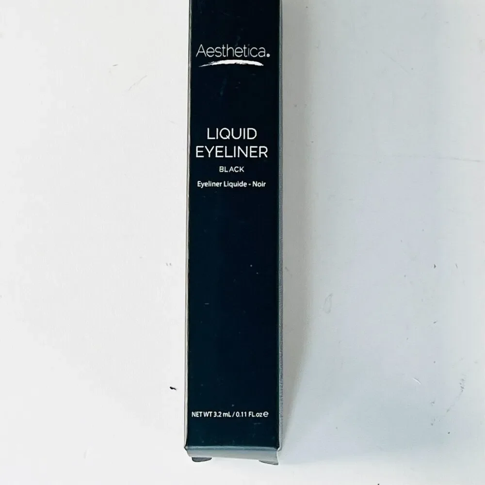 Aesthetica Felt Tip Liquid Eyeliner Pen Smudge Proof Jet Black .11oz 3.2ml NIB